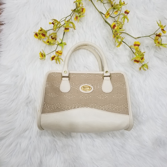 Handbags - White and Cream Handbag.